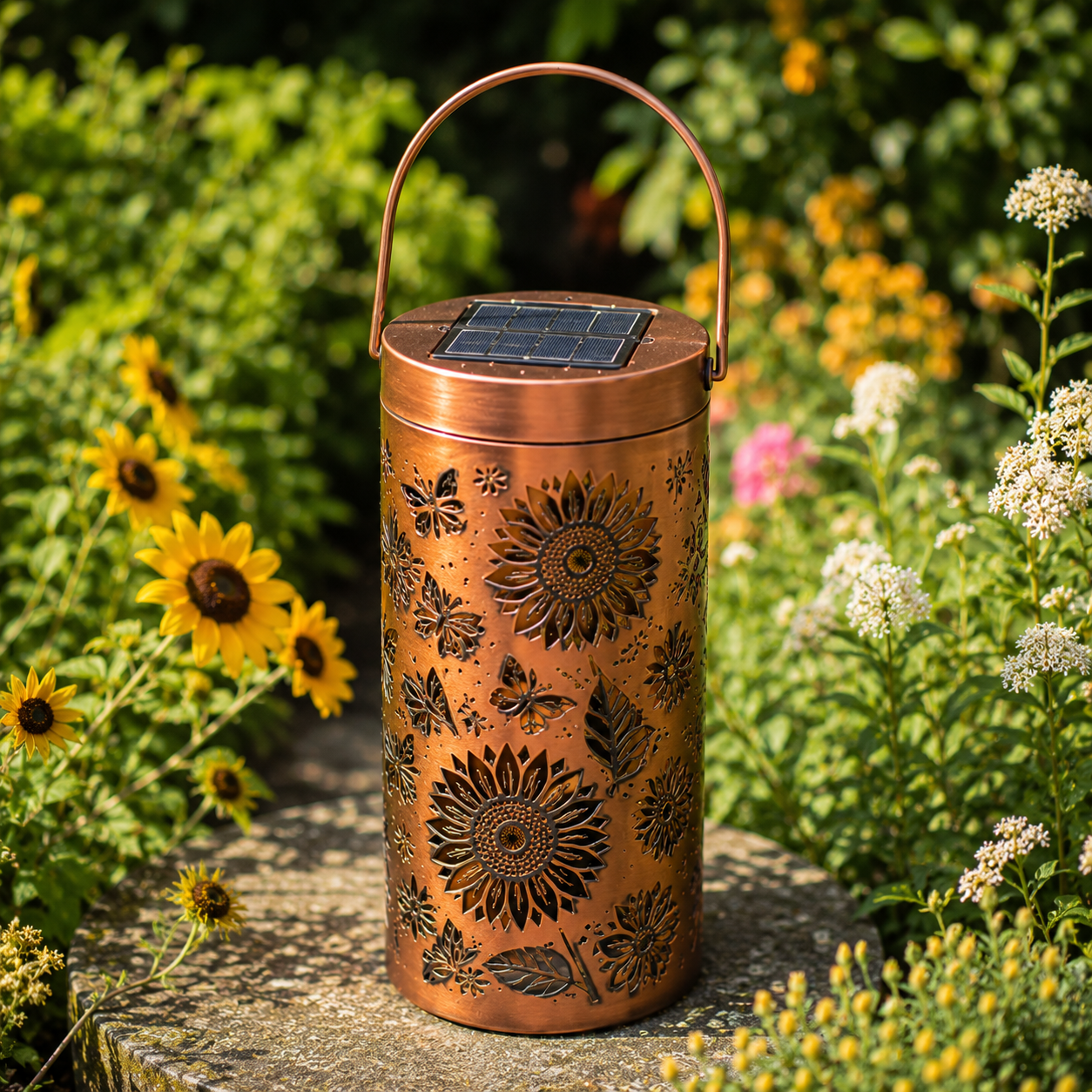 Floraveil™ Solar Sunflower Lantern
