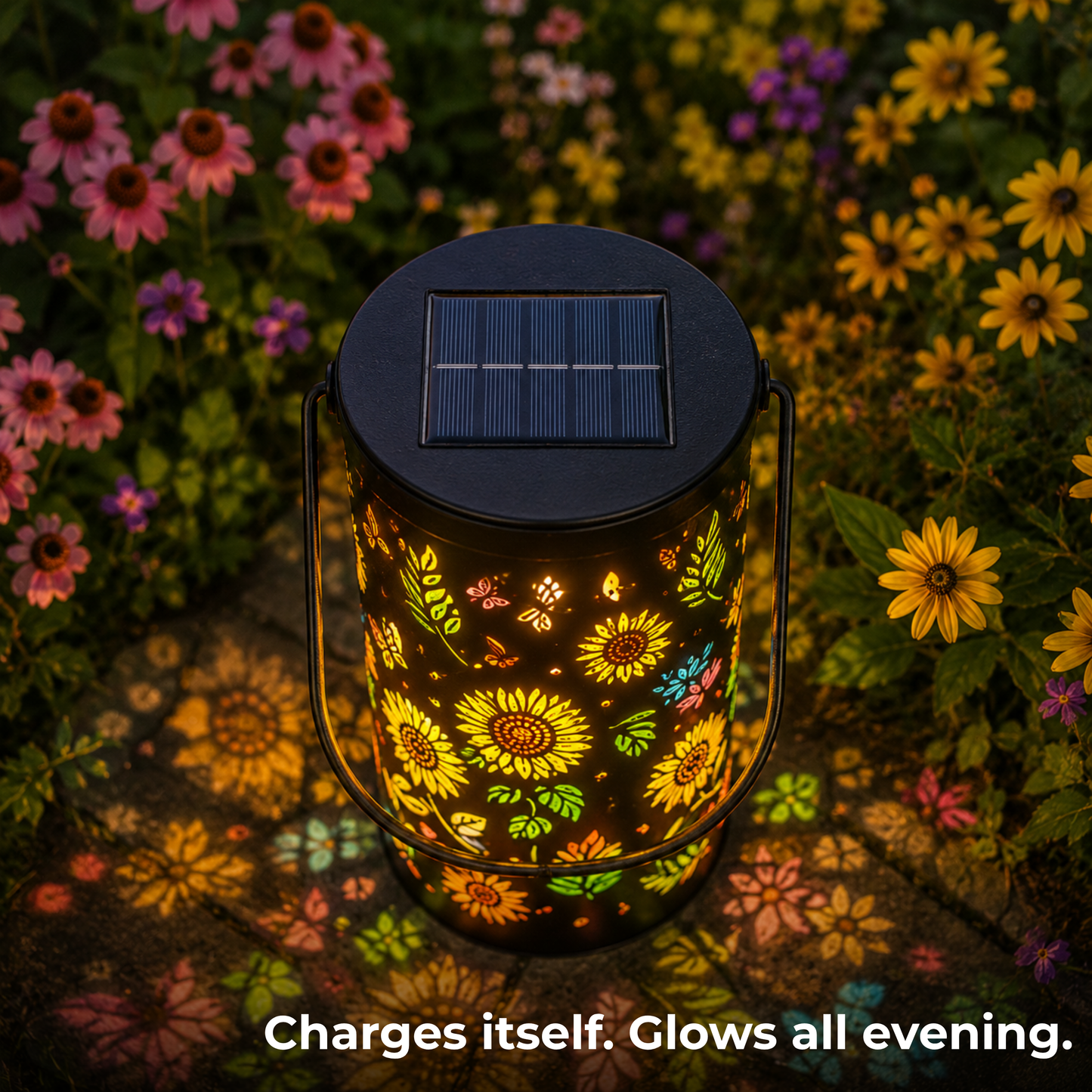 Floraveil™ Solar Sunflower Lantern