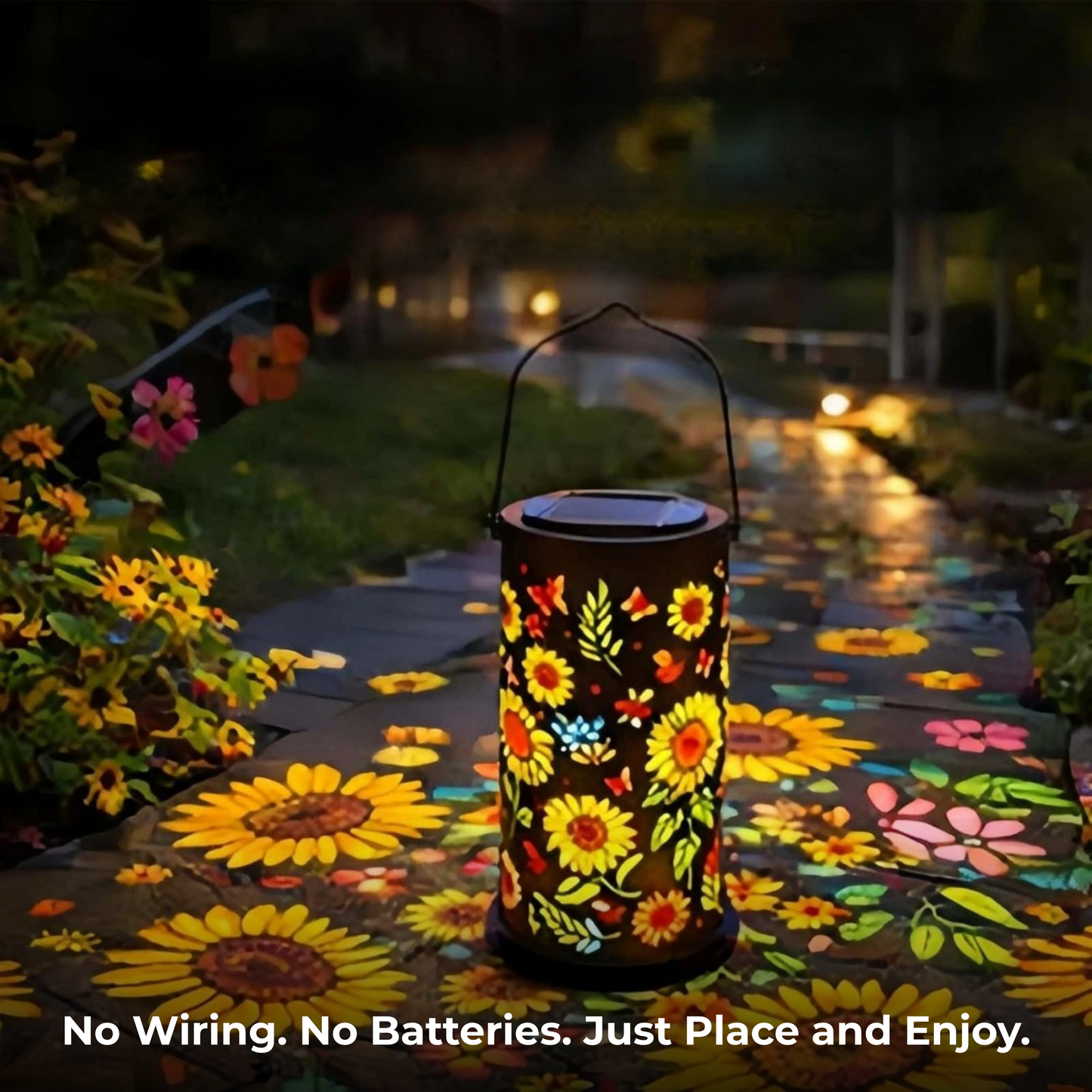 Floraveil™ Solar Sunflower Lantern